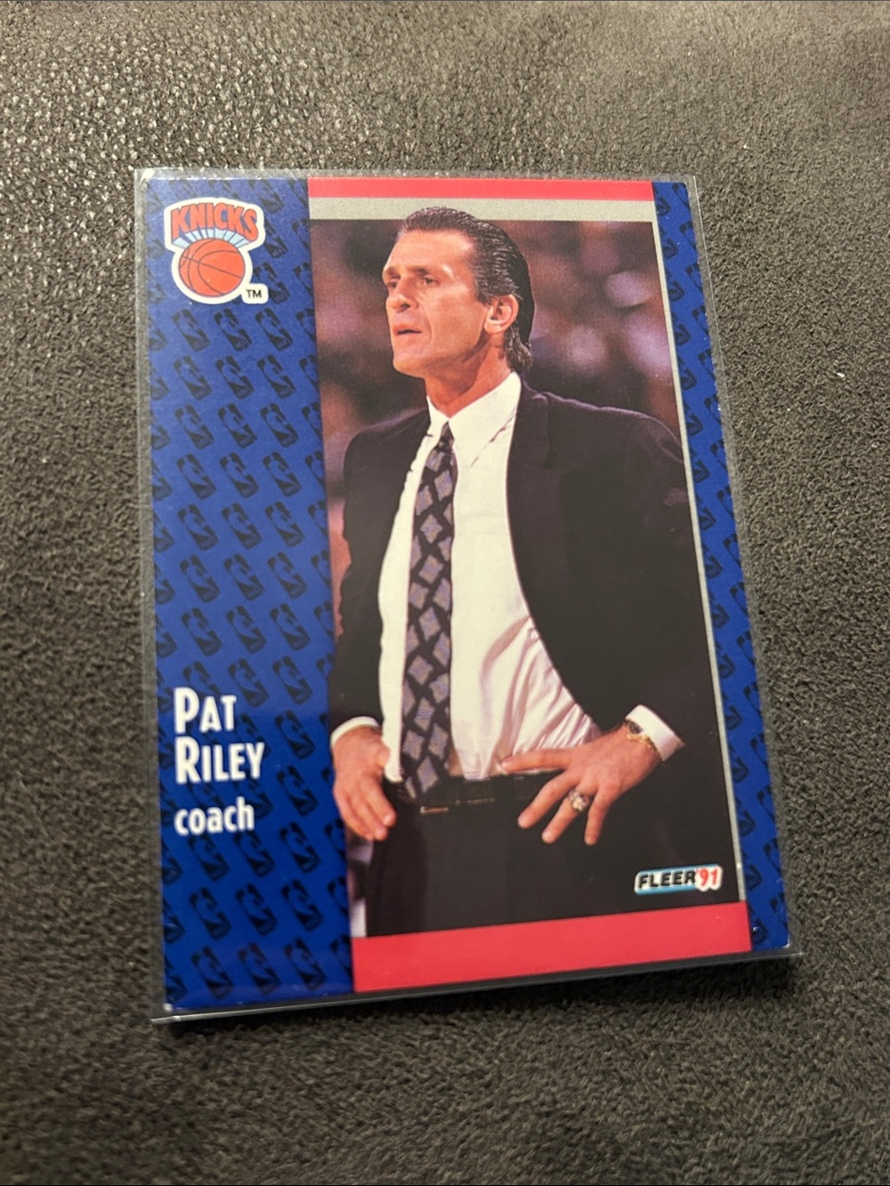 Pat Riley Fleer '91 Basketball Card - New York Knicks